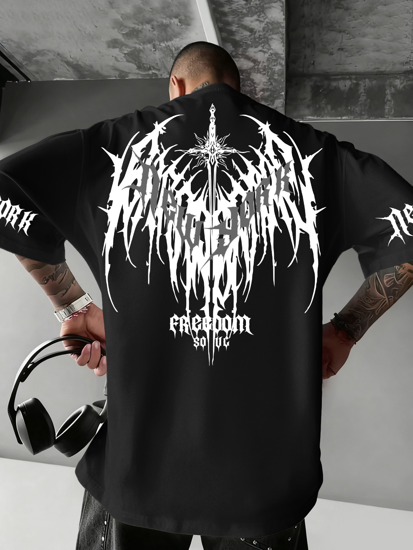 Men's Hip Hop Short Sleeve Tee - Men'S Fashion New York 评论和价格
