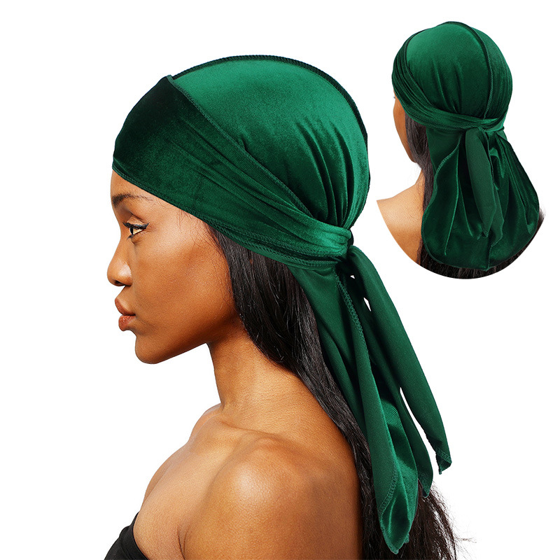 Unisex Men Women Velvet Durags - Men'S Fashion With Hat 评论和价格