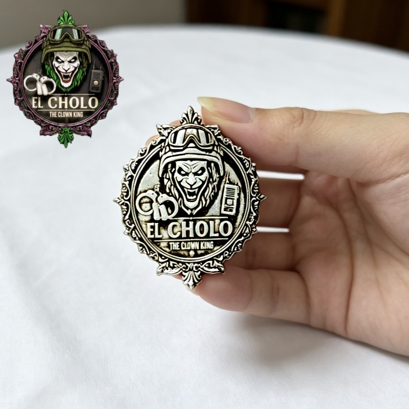 Custom Clown Logo Brooch Perso - Men'S Fashion With Hat 评论和价格