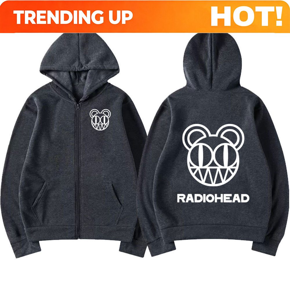 Rock Band Radiohead Logo Zippe - Mens Fashion Zip Up Hoodies 评论和价格