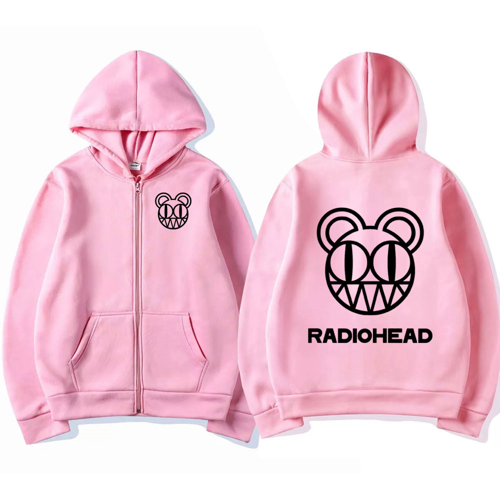 Rock Band Radiohead Logo Zippe - Mens Fashion Zip Up Hoodies 评论和价格
