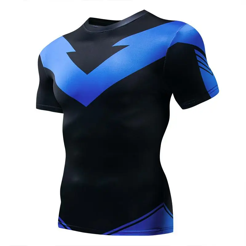 Compression T-Shirts Sportswea - Mens Fashion Summer 评论和价格