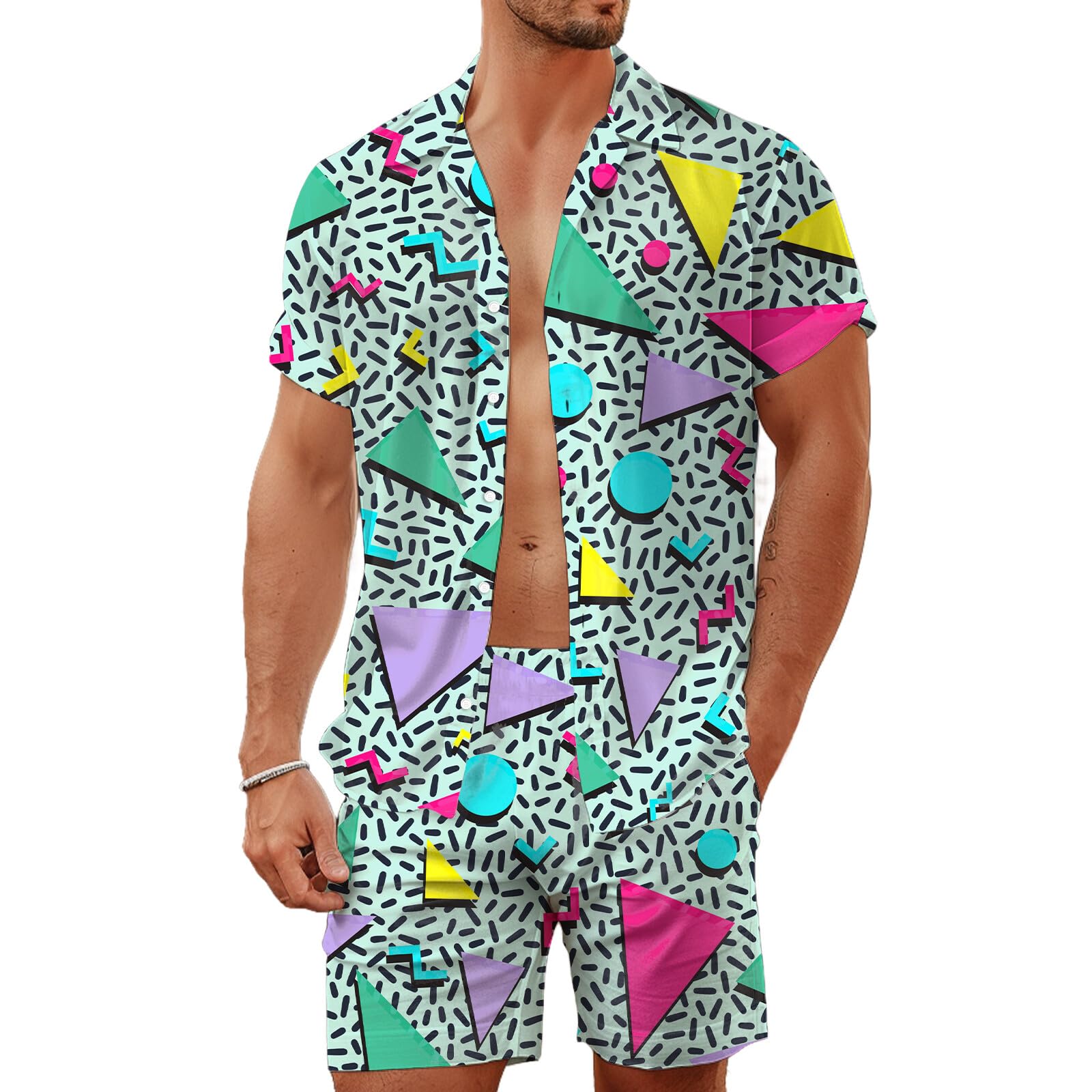 Summer Irregular Geometric 3D  - Men'S Fashion Videos 评论和价格