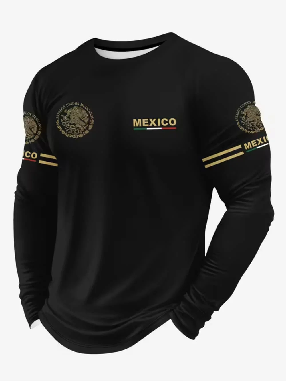 Men's Mexico Eagle Print T‑Shi - Mens Fashion Clothes 评论和价格