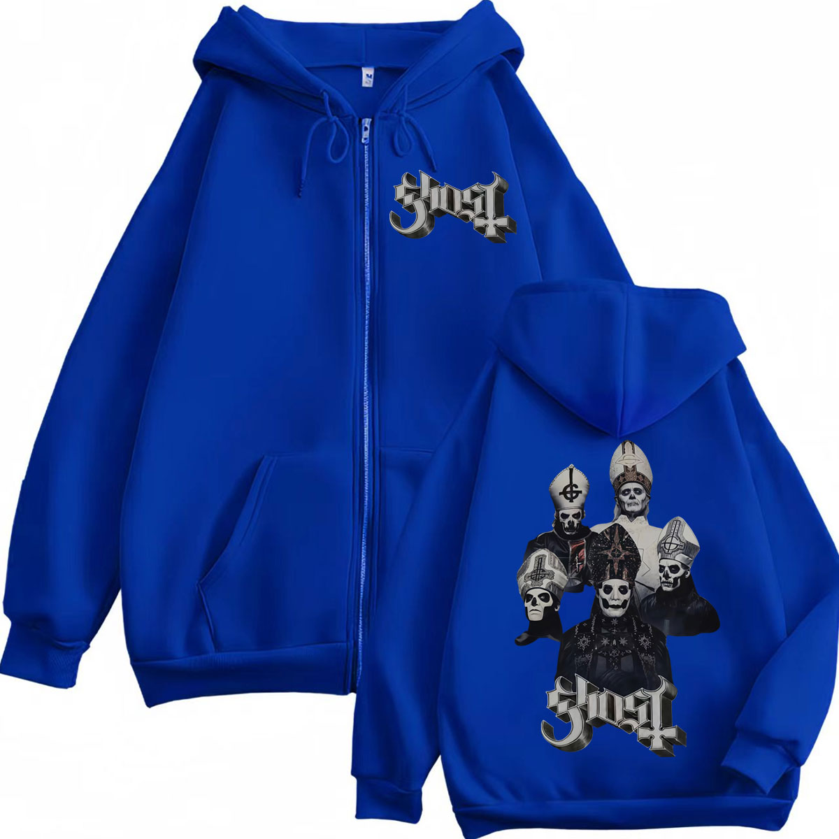 Hot Sale Ghost Band Zipper Hoo - Mens Fashion Zip Up Hoodies 评论和价格