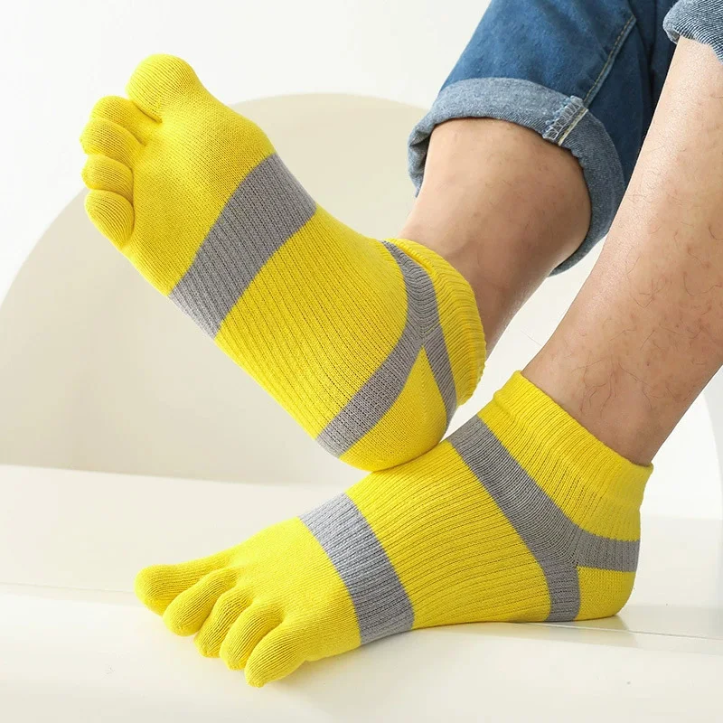 1/5 Pairs Mans Five Finger Ank - Socks Ankle Men 评论和价格