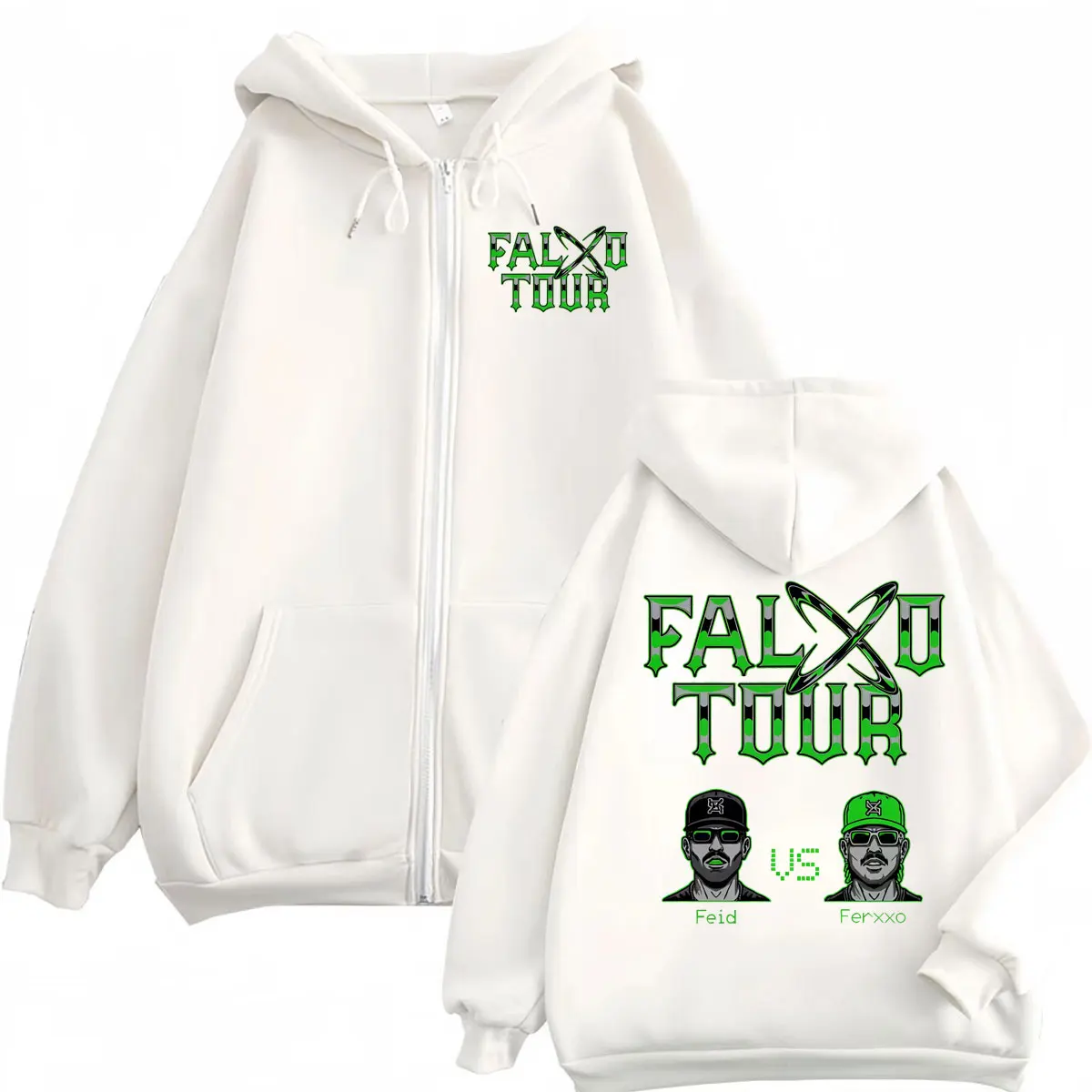 Feid Vs Ferxxo Falxxo Tour 202 - Mens Fashion Zip Up Hoodies 评论和价格