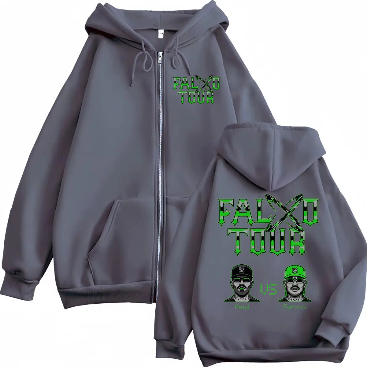 Feid Vs Ferxxo Falxxo Tour 202 - Mens Fashion Zip Up Hoodies 评论和价格